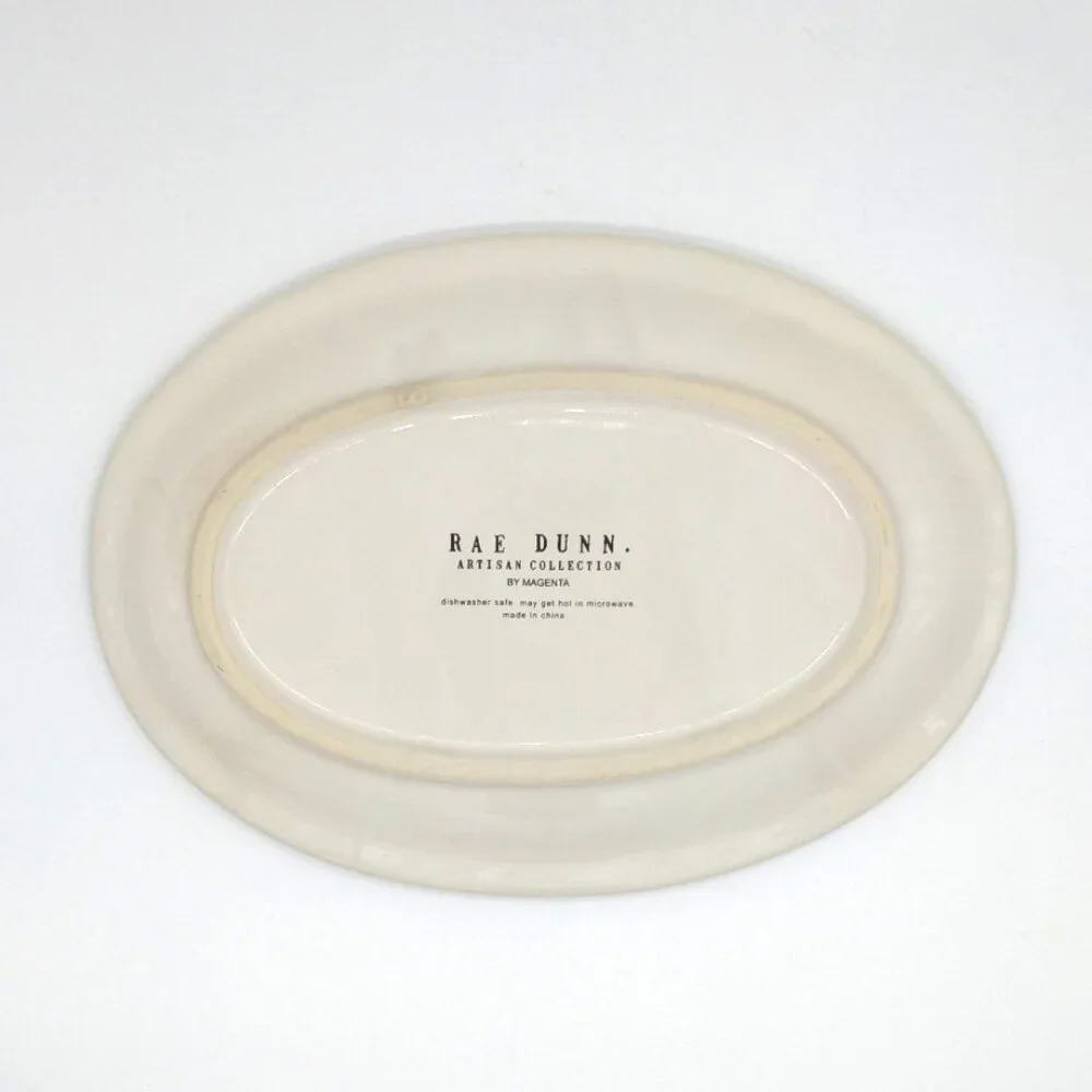 Rae Dunn Oval Wildflowers ‘Home’ Trinket Tray Dish 8”